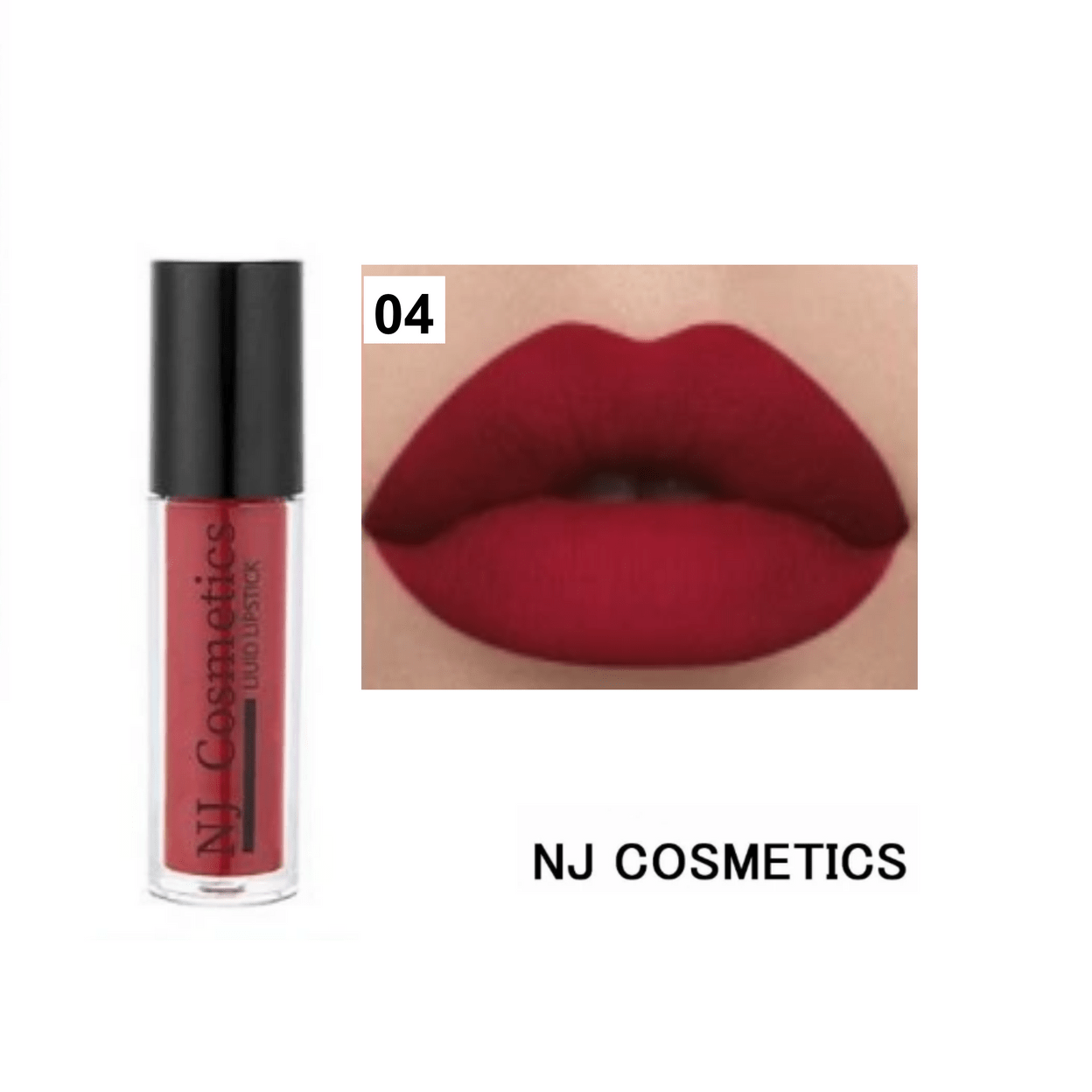 Купить NJ Cosmetics Блеск матовый водостойкий/ тон 04