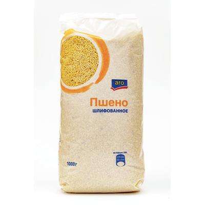 Купить ПШЕНО ARO 1 КГ. с доставкой на дом . Доставка продуктов Тюмень , доставка продуктов в Тюмени , dostavka-produktov-tyumen , dostavka-produktov-v