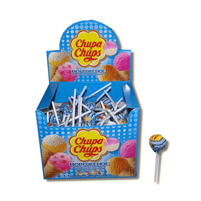 Купить КАРАМЕЛЬ CHUPA CHUPS МОРОЖЕНОЕ 12 Г. Х 100 ШТ. доставка продуктов Тюмень . доставка продуктов в Тюмени . доставка фруктов Тюмень . доставка фру