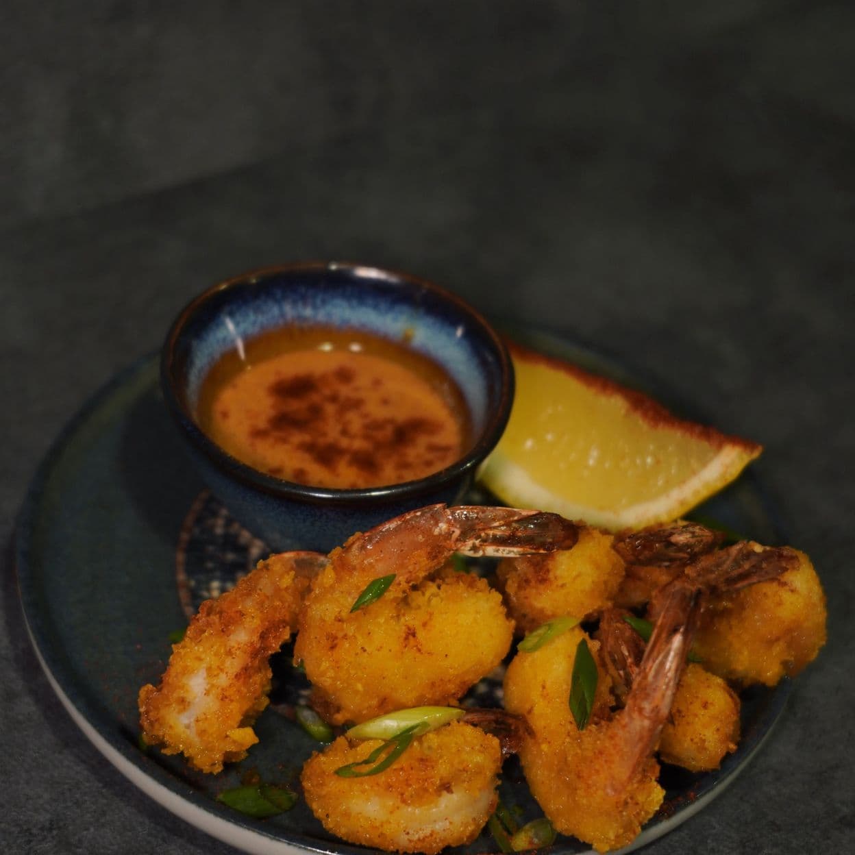 Купить Креветки темпура с соусом терияки