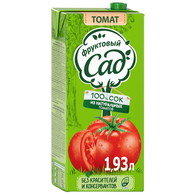 Купить СОК ФРУКТОВЫЙ САД ТОМАТ 1,93 Л. доставка продуктов тюмень . доставка продуктов в тюмени . доставка фруктов тюмень . доставка фруктов в тюмени .