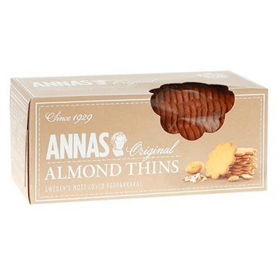 Купить ANNA'S ORIGINAL ПЕЧЕНЬЕ ТОНКОЕ МИНДАЛЬ 150 Г. доставка продуктов Тюмень . доставка продуктов в Тюмени . доставка фруктов Тюмень . доставка фрук