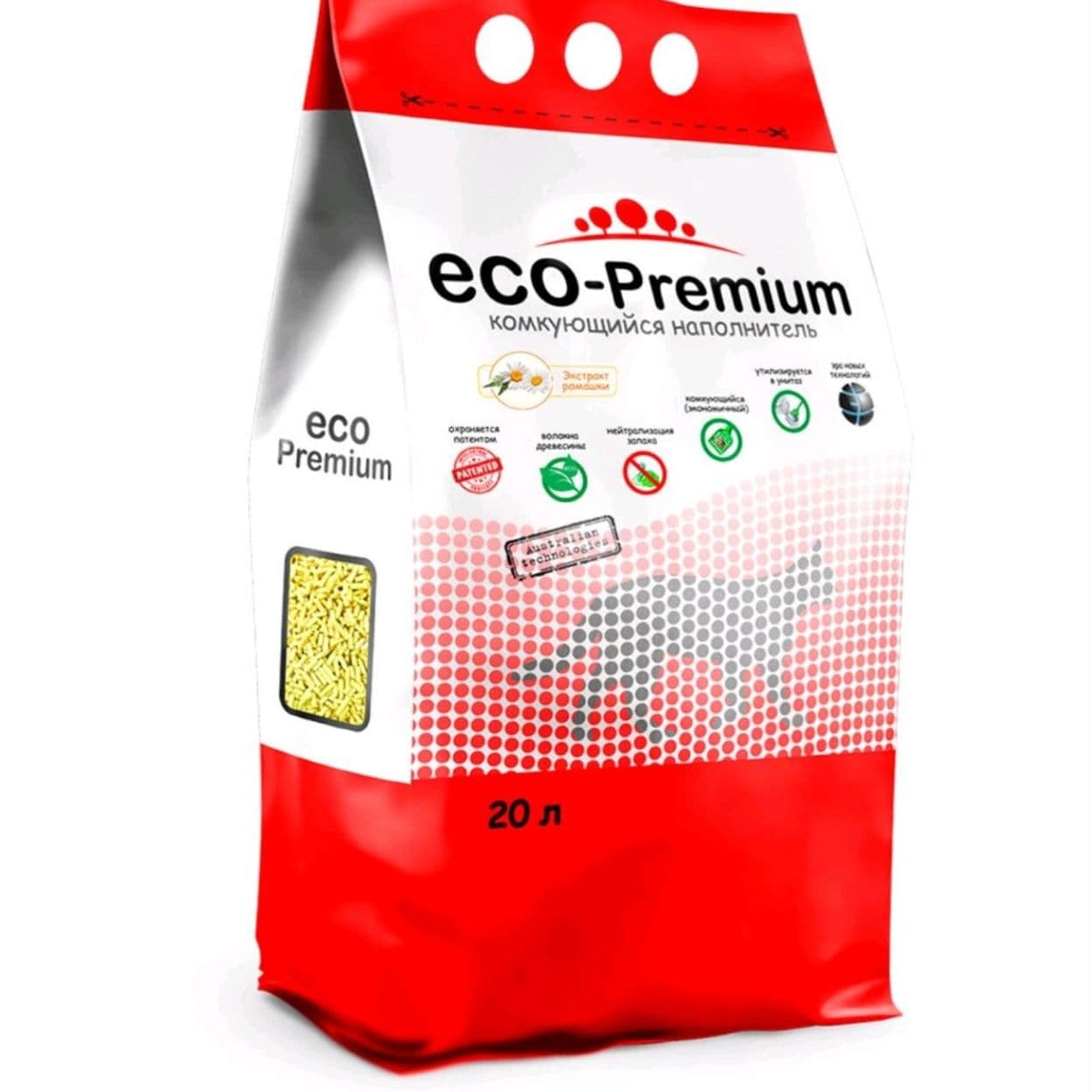 Купить Наполнитель Комкующийся древесный ECO-Premium