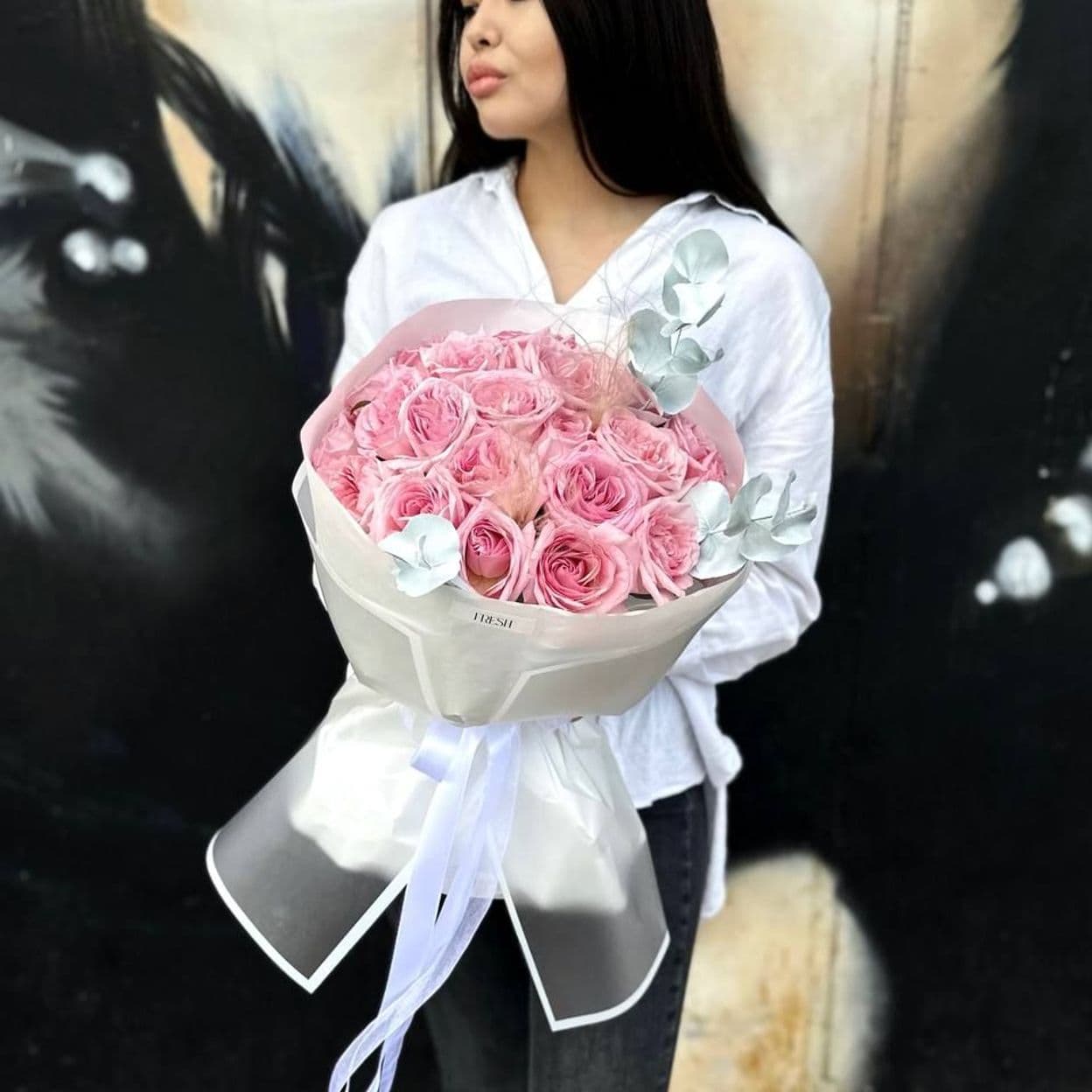 Купить Розы Пинк Охара 21шт