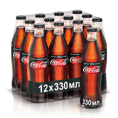 Купить НАПИТОК ГАЗИРОВАННЫЙ COCA-COLA ZERO БЕЗ САХАРА СТЕКЛО 0,33 Л. Х 12ШТ. доставка продуктов Тюмень . доставка продуктов в Тюмени . доставка фрукто