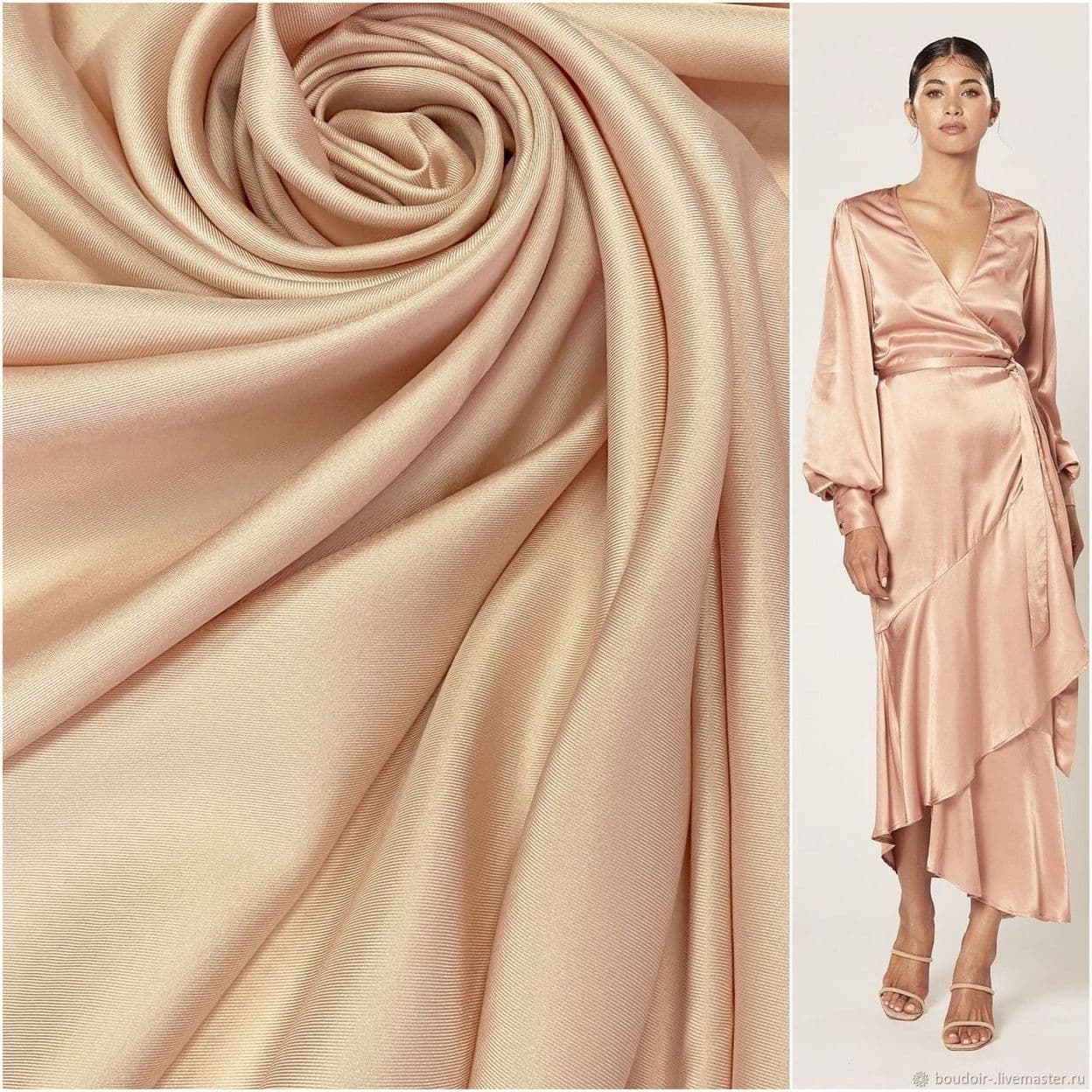 Купить Ткань шелк твил Loro Piana