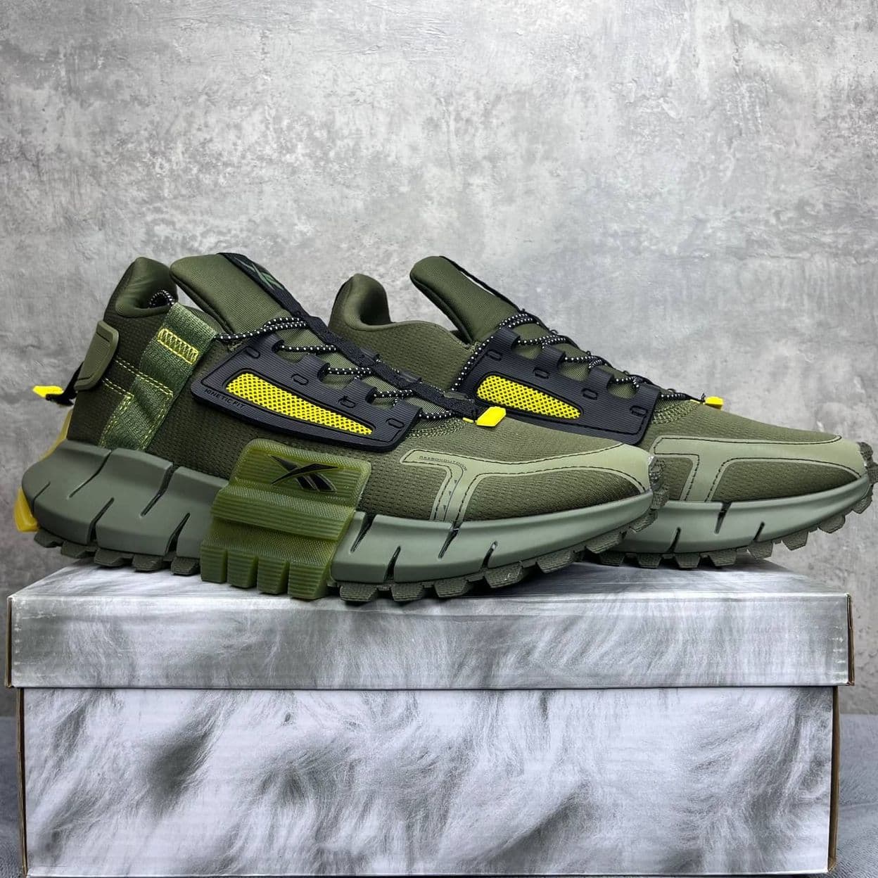 Купить Reebok Zig Kinetica Edge Army Green