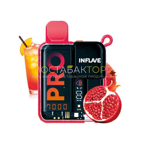 Купить inflave pro 7000 2% Никотин Сироп Гренадин