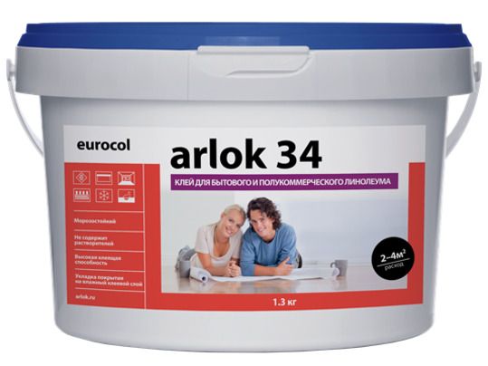 Купить Клей Arlok 34 для бытового и полукоммерческого линолеума