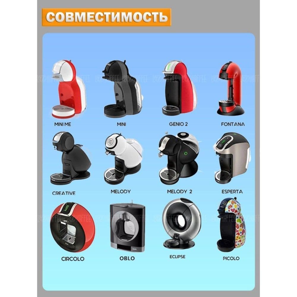 Купить Капсулы Dolce Gusto для кофемашины многоразовые iCafilas - 3 шт