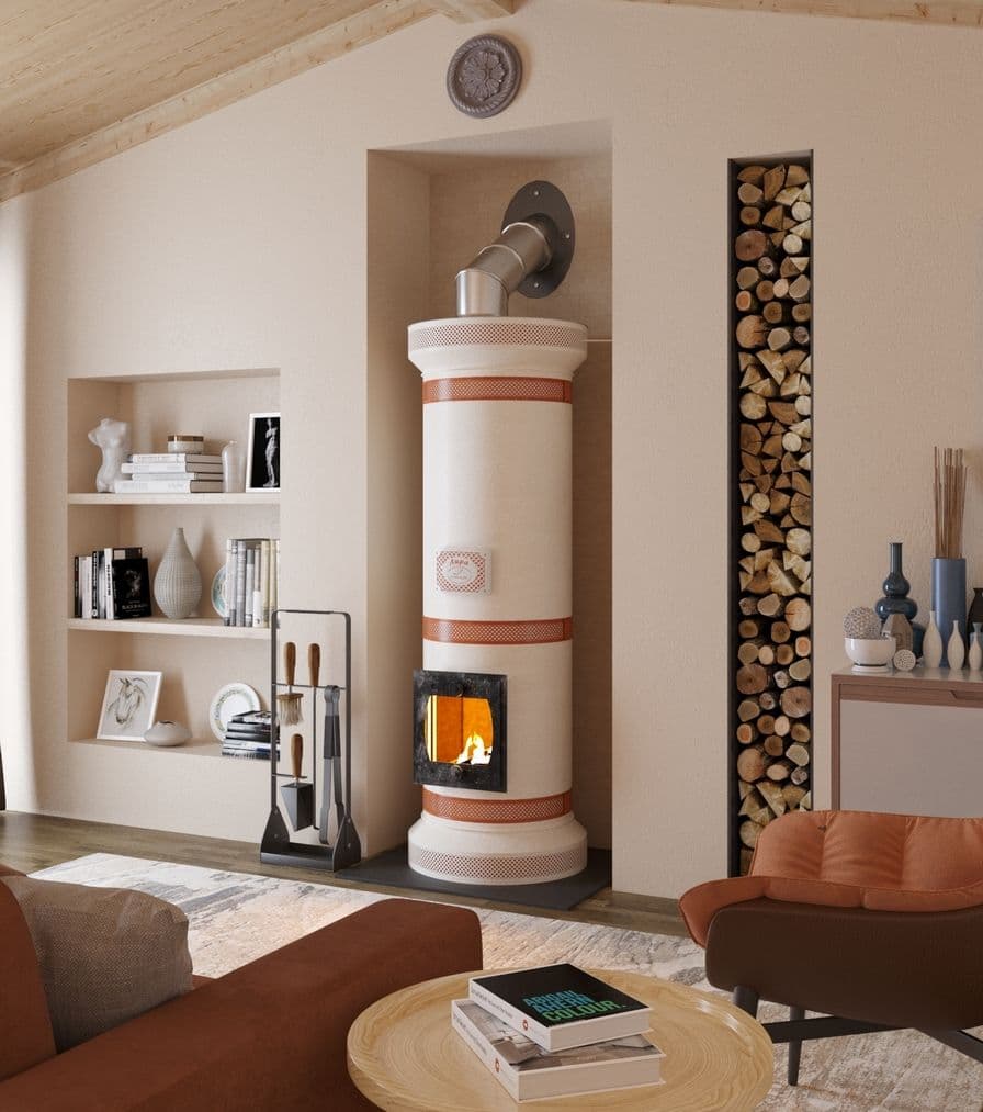 Купить Печь круглая отопительная "ЛИРА"