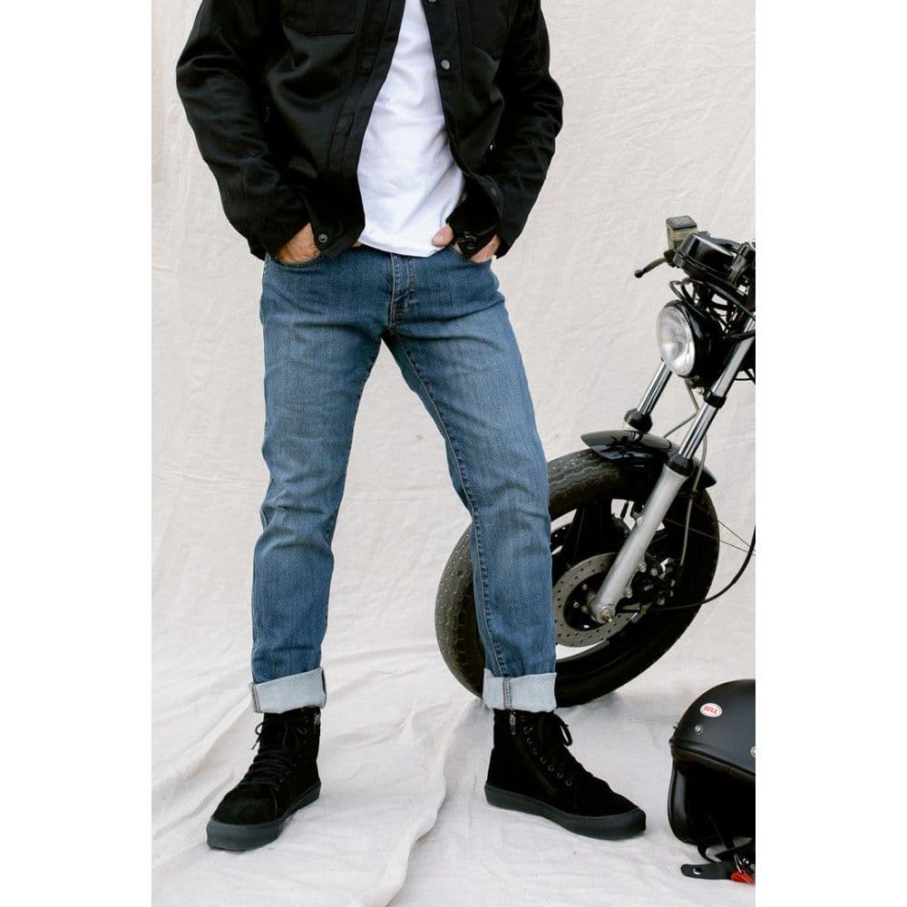 Купить JEANS PANTS BROGER CALIFORNIA SLIM FIT WASHED BLUE