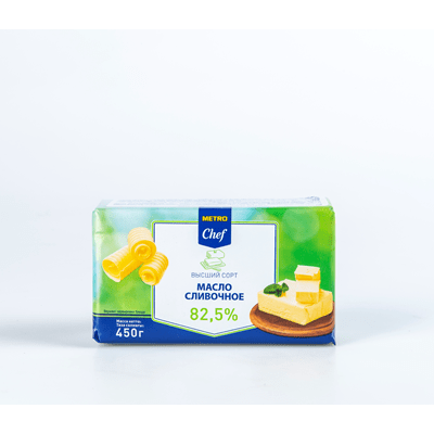 Купить МАСЛО ТРАДИЦИОННОЕ METRO CHEF 82,5% 450 Г. доставка продуктов Тюмень . доставка продуктов в Тюмени . доставка фруктов Тюмень . доставка фруктов