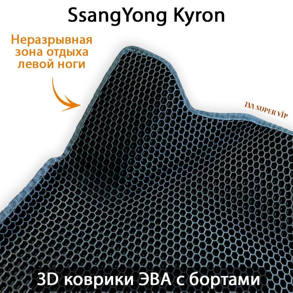 Купить Автоковрики ЭВА с бортами для SsangYong Kyron