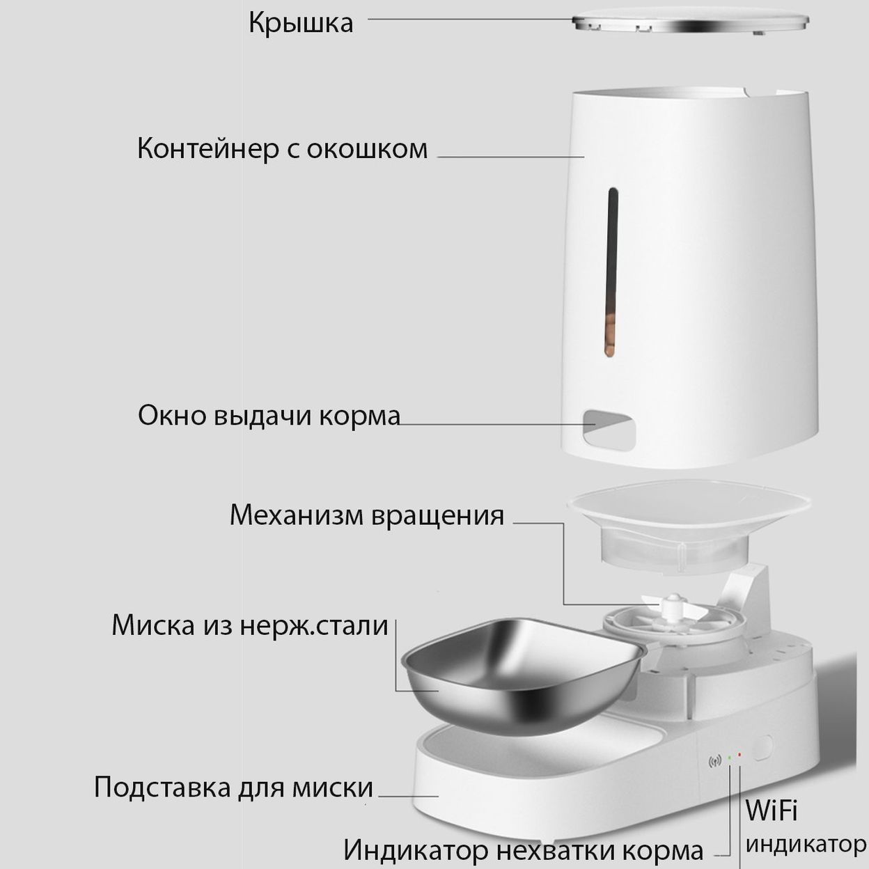 Купить Автокормушка WiFi 4L (одна миска) 