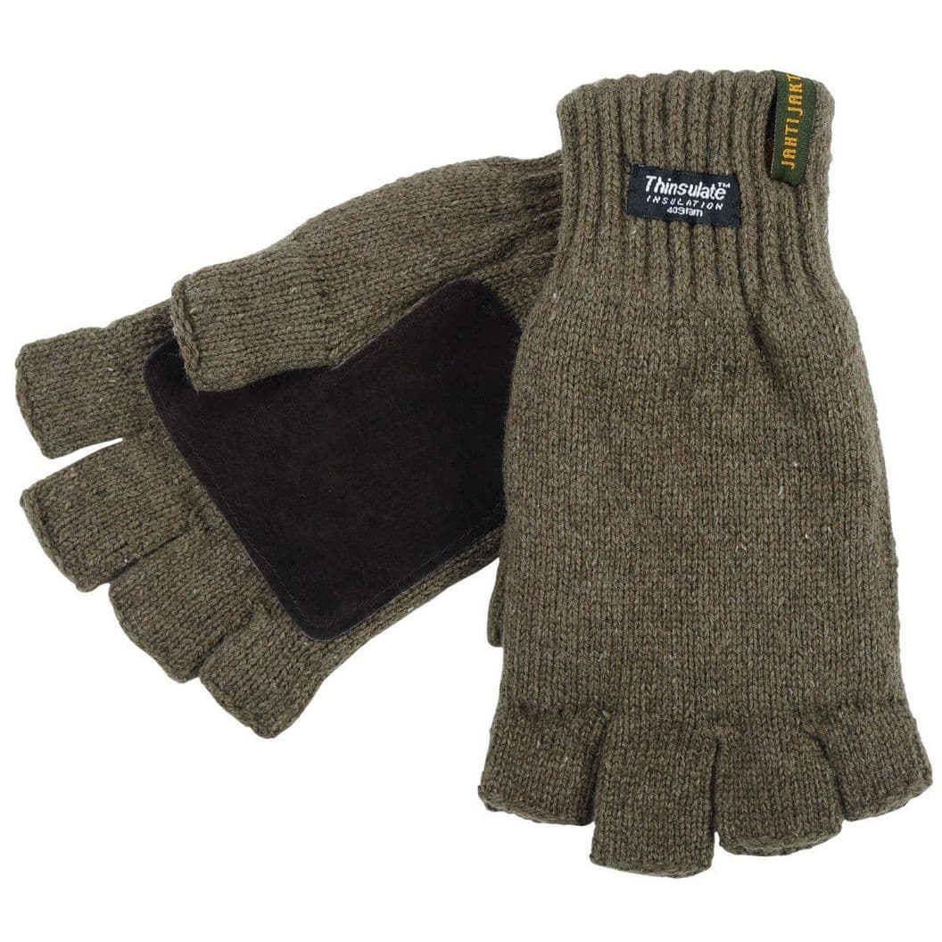 Купить Перчатки JahtiJakt Half finger Green