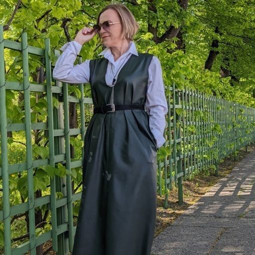 Купить Сарафан из экокожи
