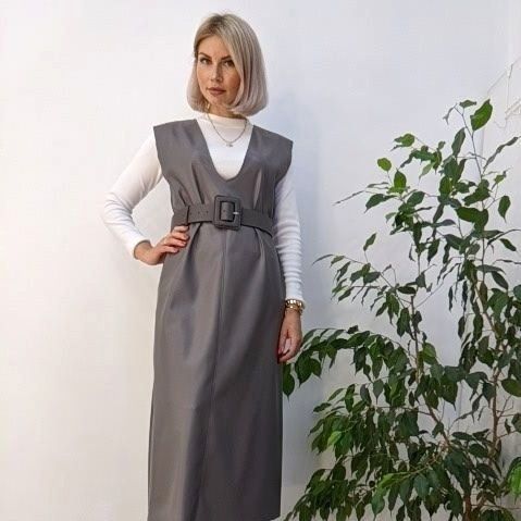 Купить Сарафан из экокожи