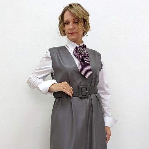 Купить Сарафан из экокожи