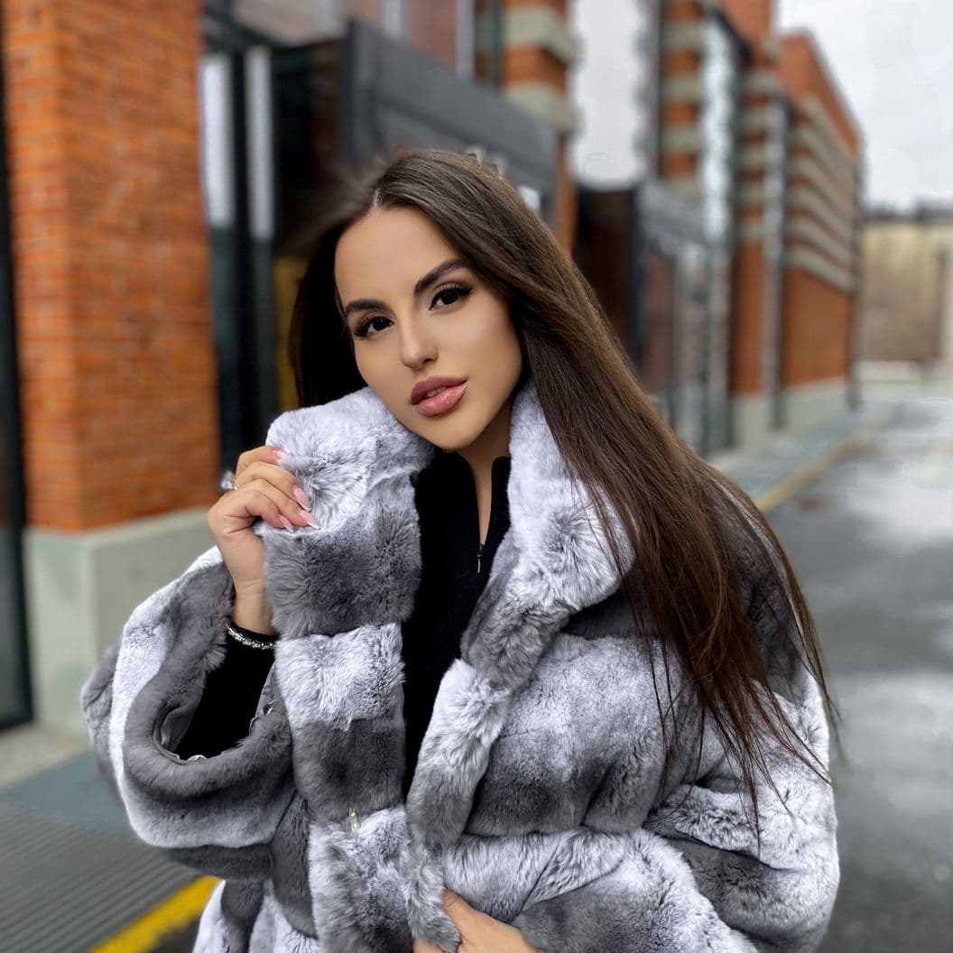 Купить Шуба шиншилловый кролик Рекс