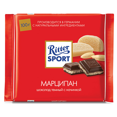 Купить RITTER SPORT ШОКОЛАД ТЕМНЫЙ МАРЦИПАН 100 Г. Х 12 ШТ. доставка продуктов Тюмень . доставка продуктов в Тюмени . доставка фруктов Тюмень . достав