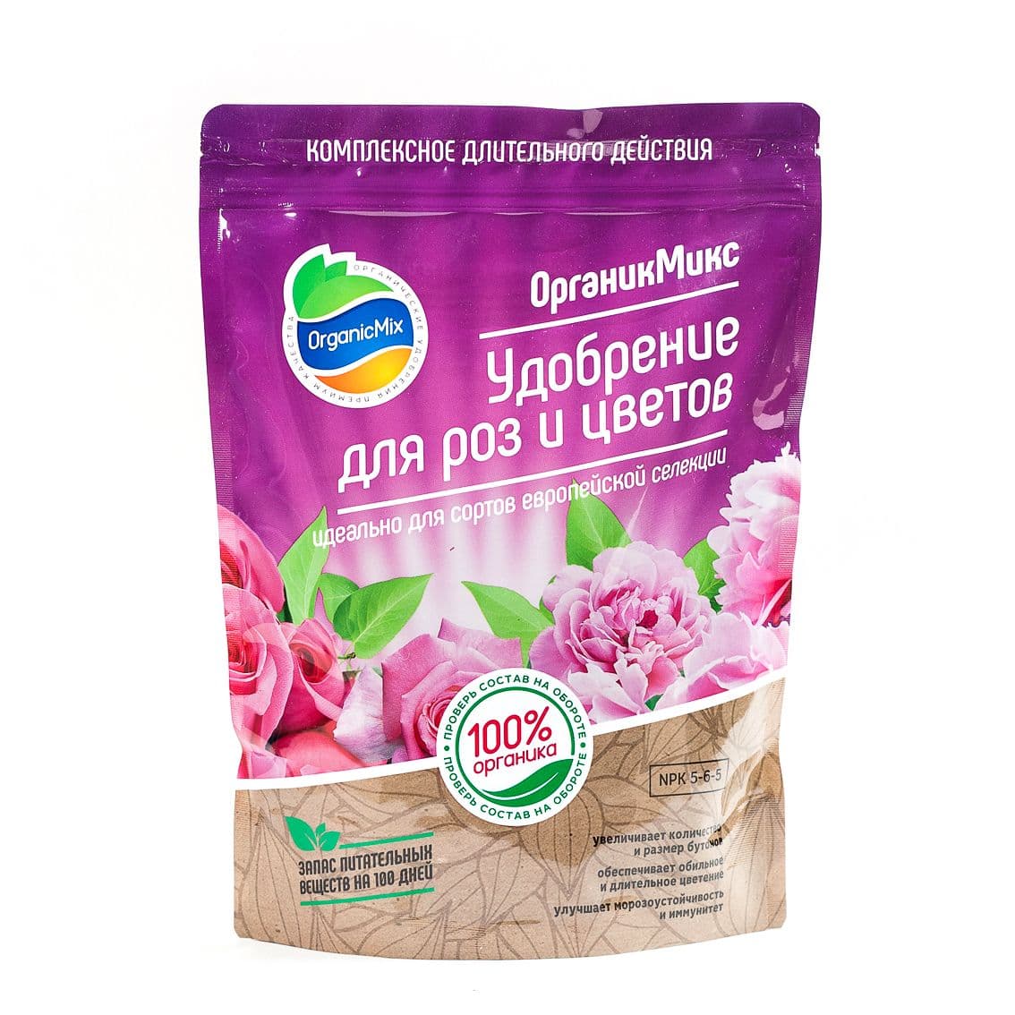 Купить Удобрение для роз и цветов 200 г, Органик Микс