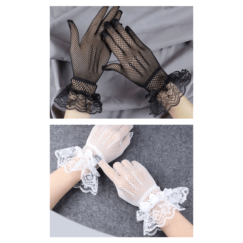 Купить Перчатки черные и белые