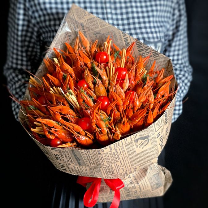 Подарочный ящик из раков