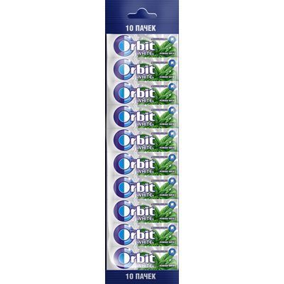 Купить ORBIT WHITE ЖЕВАТЕЛЬНАЯ РЕЗИНКА НЕЖНАЯ МЯТА 10 ШТ. Х 13,6 Г. доставка продуктов Тюмень . доставка продуктов в Тюмени . доставка фруктов Тюмень 