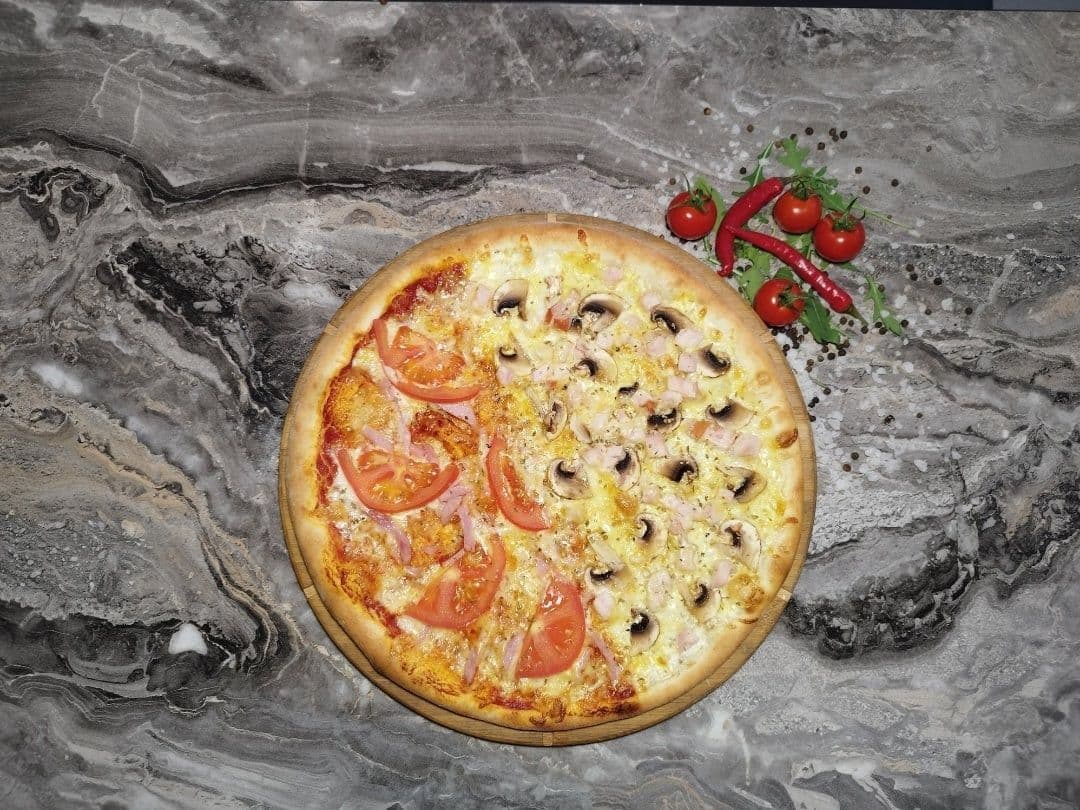 Купить 3. Инь янь (курица, помидор, ветчина, грибы) 32 СМ 550 ГРАММ
