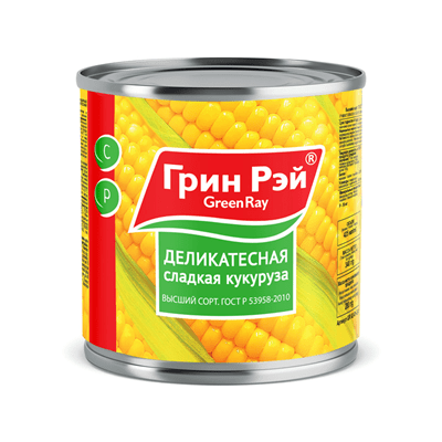 Купить GREEN RAY КУКУРУЗА СЛАДКАЯ 420 Г. доставка продуктов Тюмень . доставка продуктов в Тюмени . доставка фруктов Тюмень . доставка фруктов в Тюмени