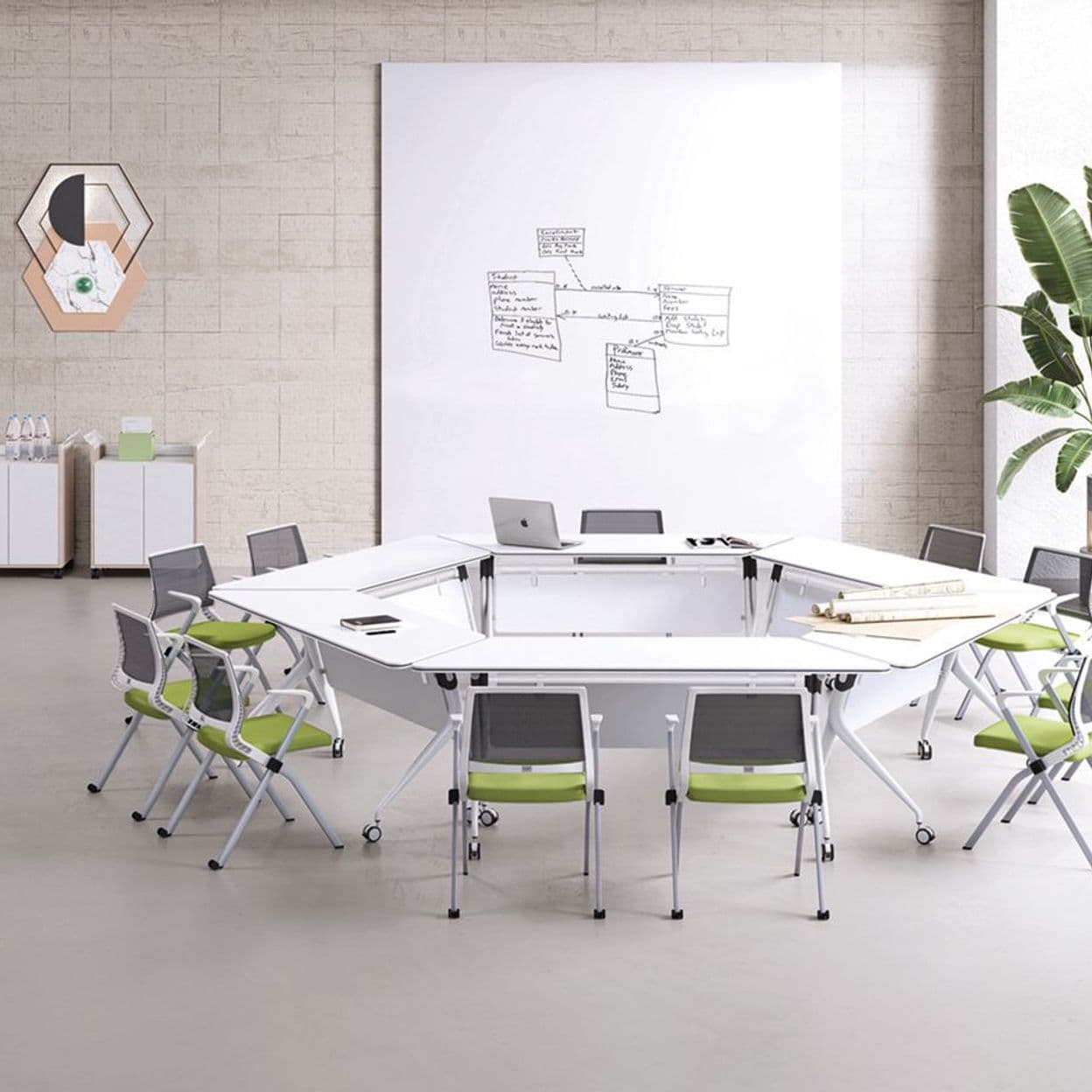 Купить Стол для тренингов трапециевидный 1850*600*750мм