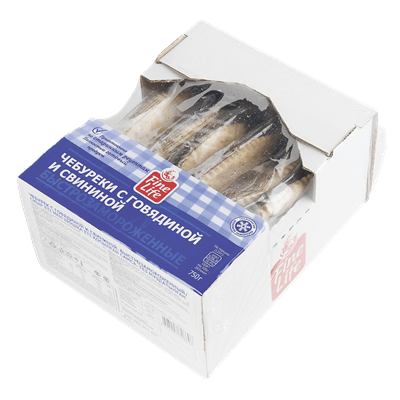 Купить ЧЕБУРЕКИ FINE LIFE С ГОВЯДИНОЙ И СВИНИНОЙ 125 Г. Х 6 ШТ. доставка продуктов Тюмень . доставка продуктов в Тюмени . доставка фруктов Тюмень . до