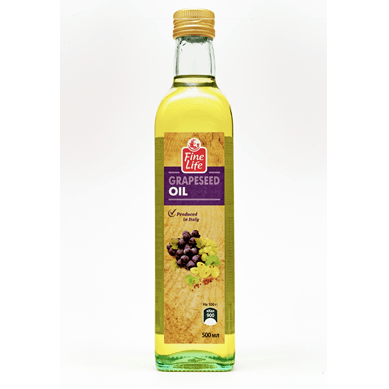Купить МАСЛО ВИНОГРАДНОЙ КОСТОЧКИ FINE LIFE 0,5 Л. с доставкой на дом . Доставка продуктов Тюмень , доставка продуктов в Тюмени , dostavka-produktov-t