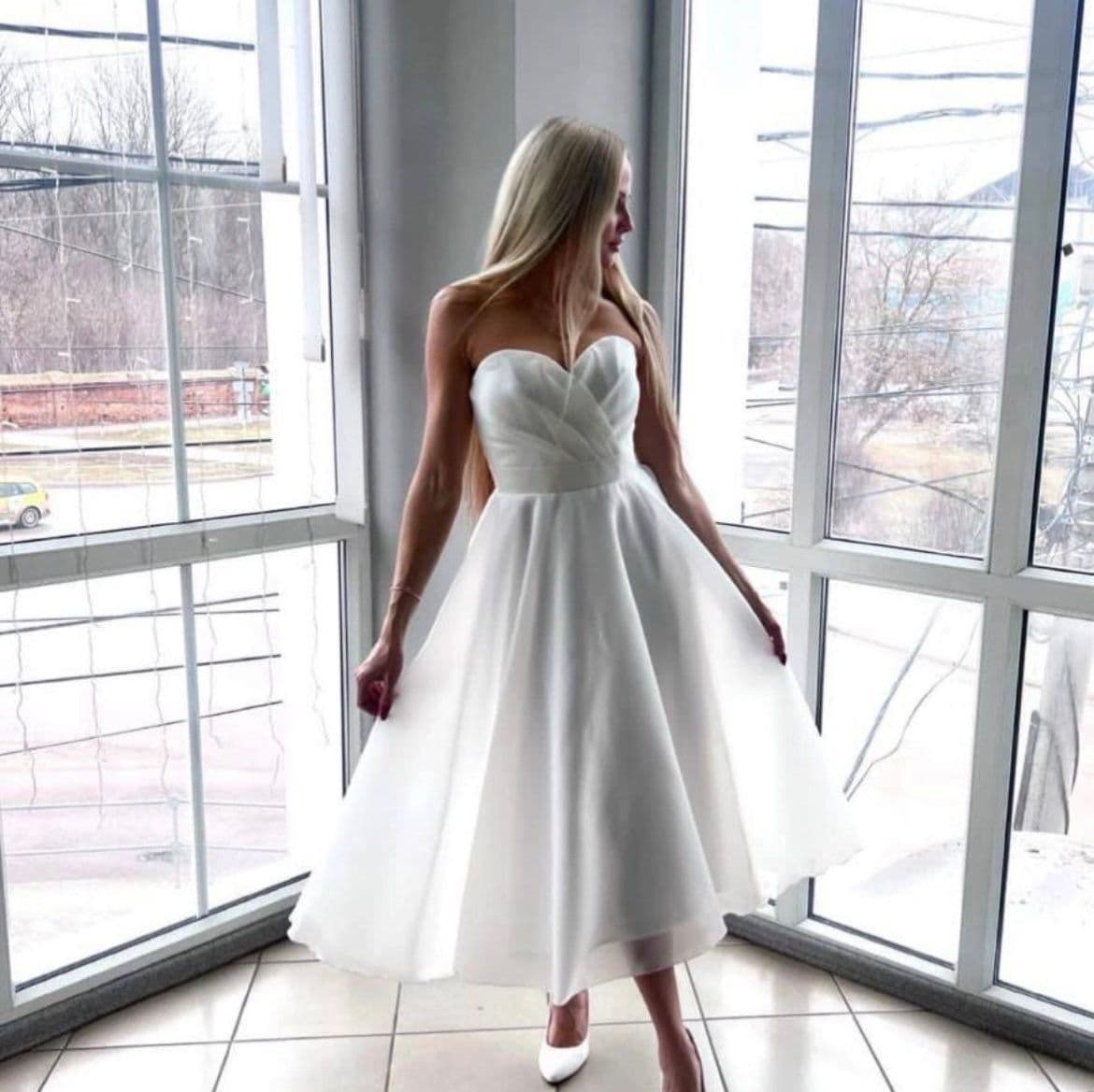 Купить Платье белое Размеры 40 42 44