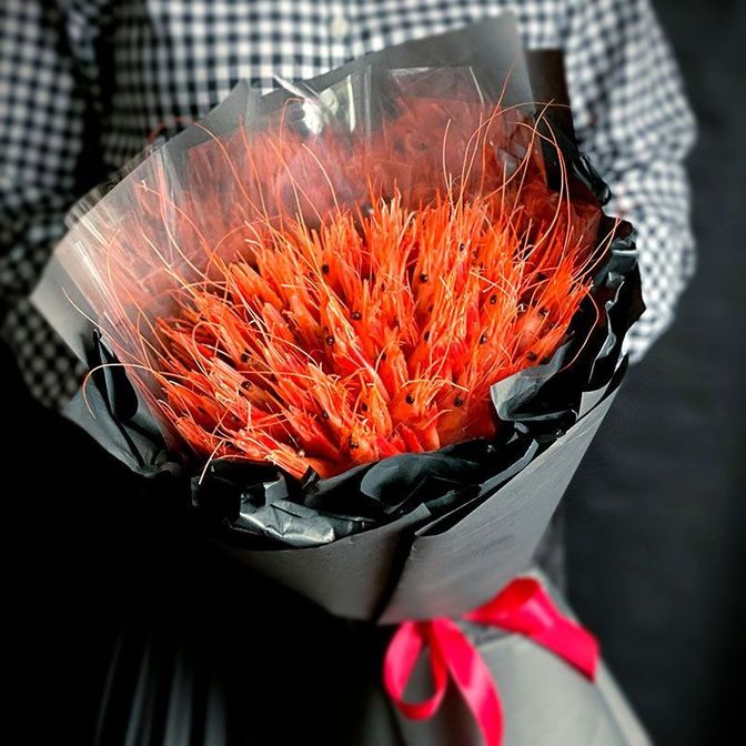 Букет из дальневосточных креветок