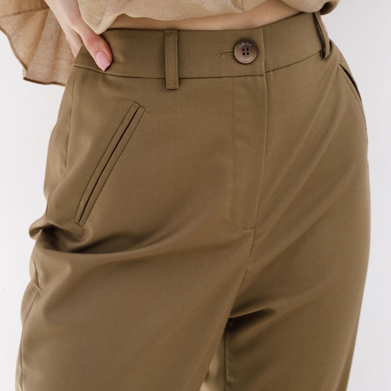 Купить Брюки песочного цвета