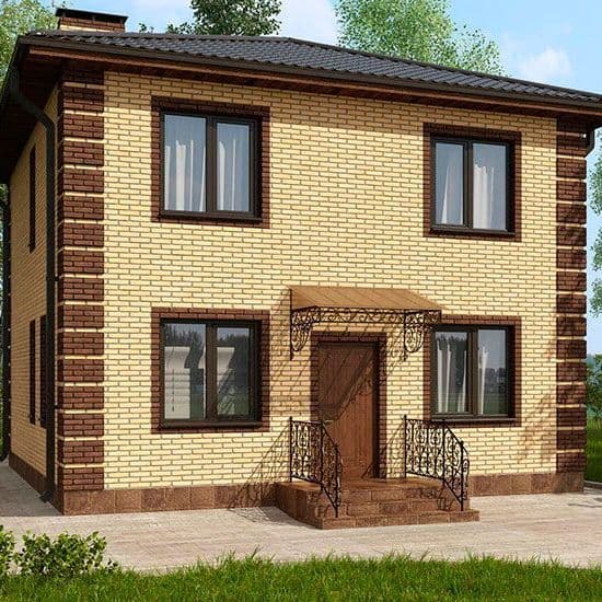 Купить TON HOUSE - 5, Кирпичный дом (122,2 кв.м)