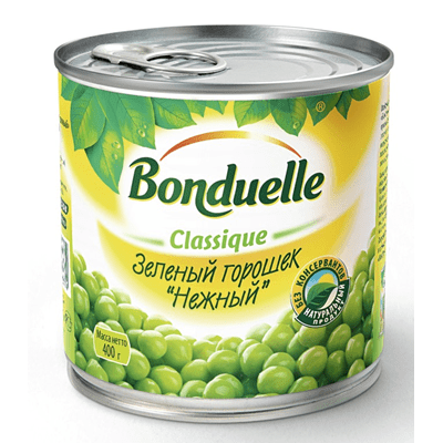 Купить BONDUELLE ГОРОШЕК ЗЕЛЕНЫЙ НЕЖНЫЙ CLASSIQUE 400 Г. Х 12 ШТ. доставка продуктов Тюмень . доставка продуктов в Тюмени . доставка фруктов Тюмень . 