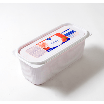 Купить МОРОЖЕНОЕ ПЛОМБИР METRO CHEF С КУСОЧКАМИ КЛУБНИКИ КОНТЕЙНЕР 2,5КГ. доставка продуктов тюмень . доставка продуктов в тюмени . доставка фруктов т