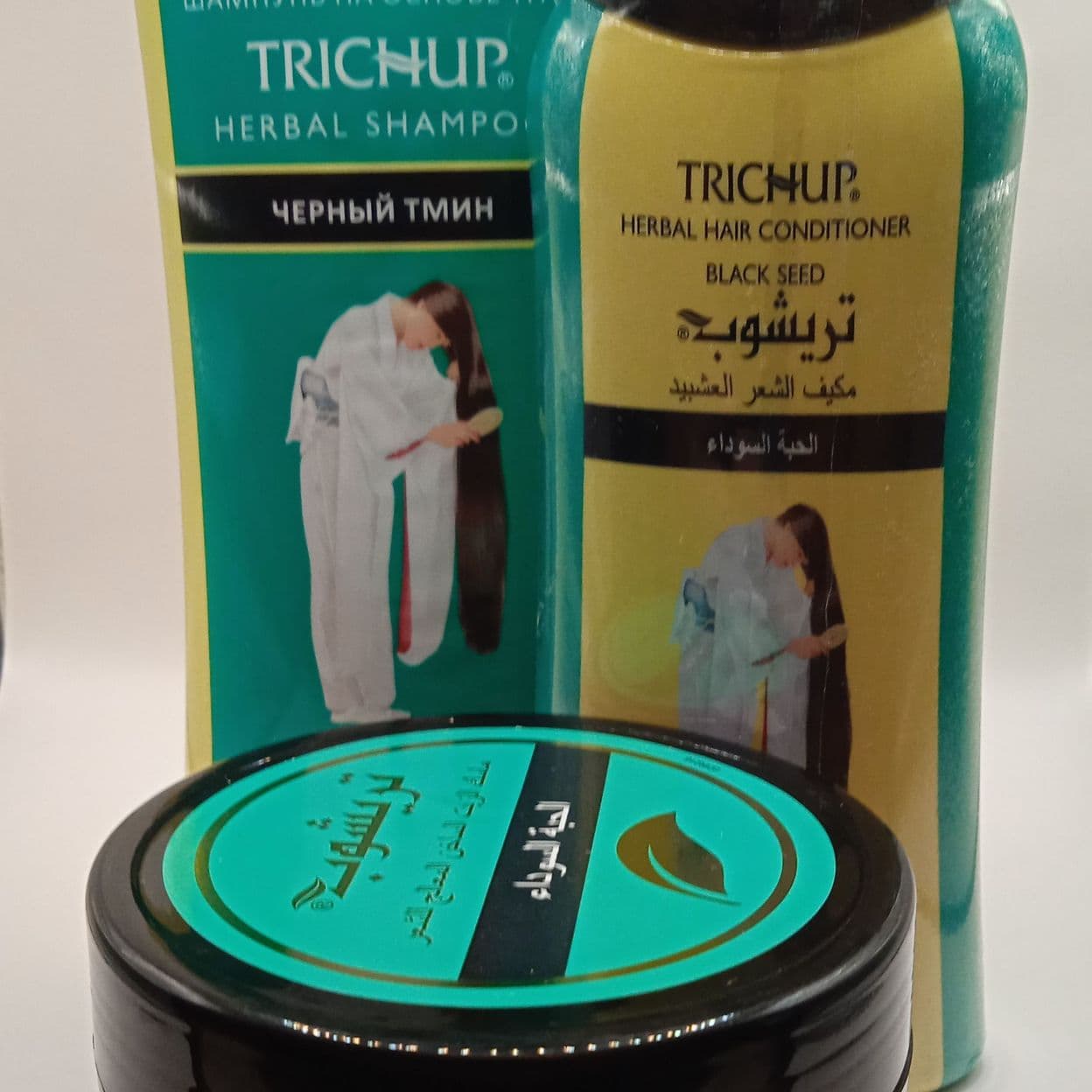 Купить Набор Trichup Шампунь с Черным Тмином 400 мл+ Кондиционер+ Маска с Черным Тмином по 200 мл