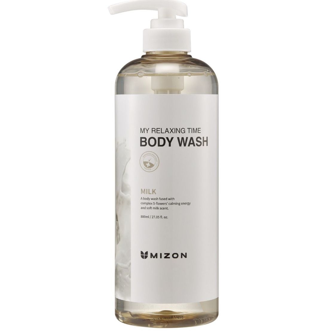 Купить Mizon Гель для душа с экстрактом молочного протеина 800мл/ BODY WASH COCONUT MILK