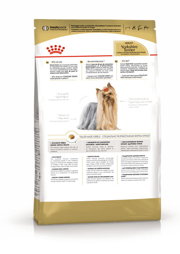 Купить Royal Canin Yorkshire Terrier Adult сухой корм для взрослых собак породы йоркширский терьер 500гр