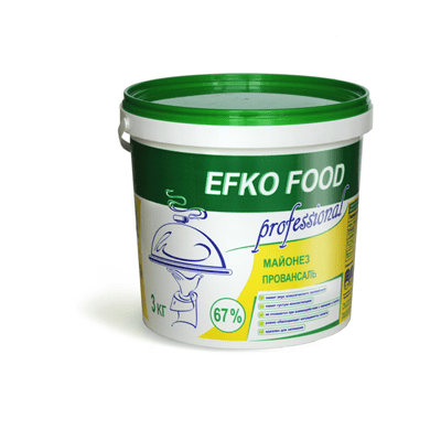 Купить МАЙОНЕЗ ПРОВАНСАЛЬ EFKO FOOD 67%, 3 КГ. доставка продуктов Тюмень . доставка продуктов в Тюмени . доставка фруктов Тюмень . доставка фруктов в 