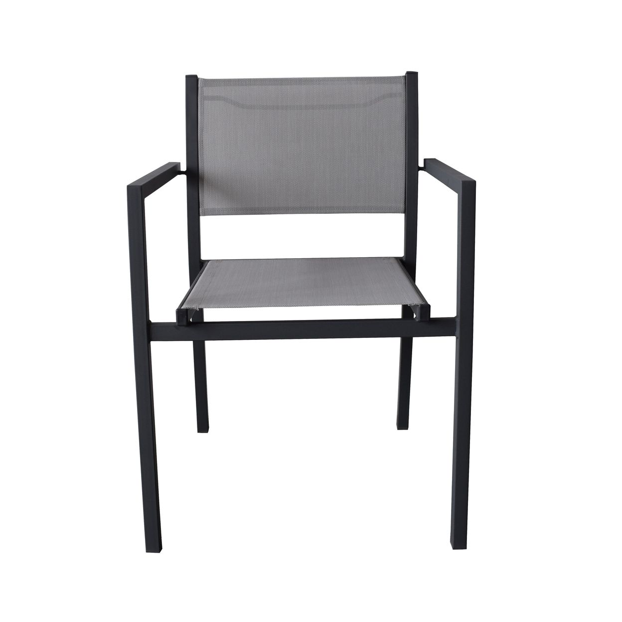 Купить Кресло садовое Steel 55x80x55 см сталь/текстилен антрацит