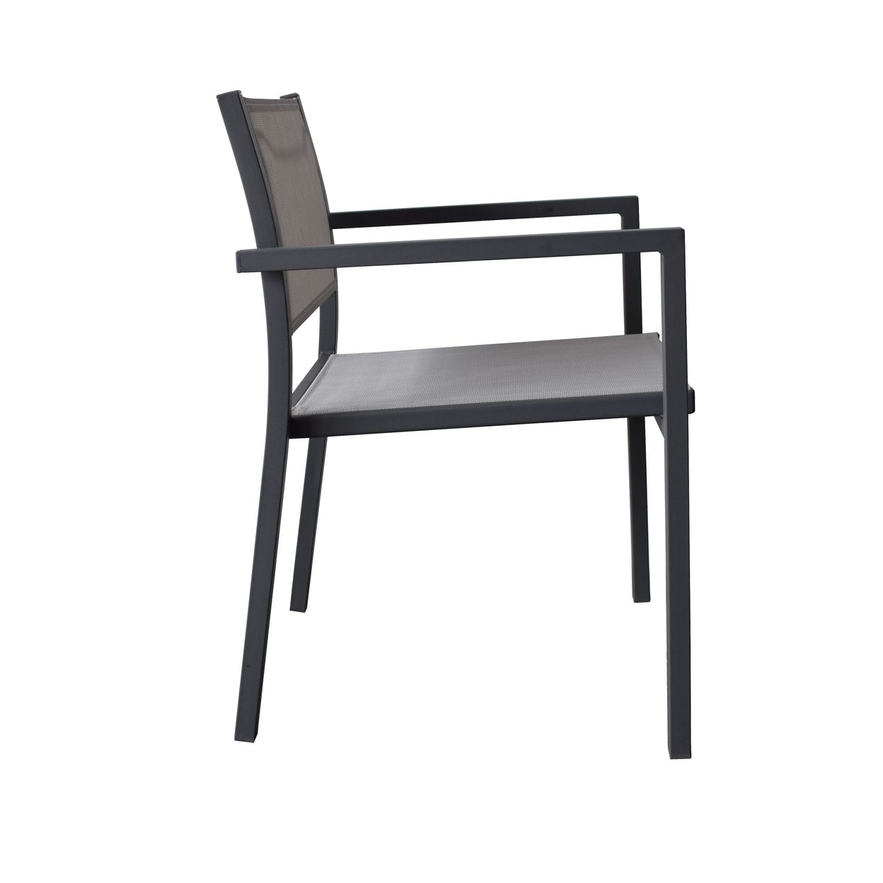 Купить Кресло садовое Steel 55x80x55 см сталь/текстилен антрацит