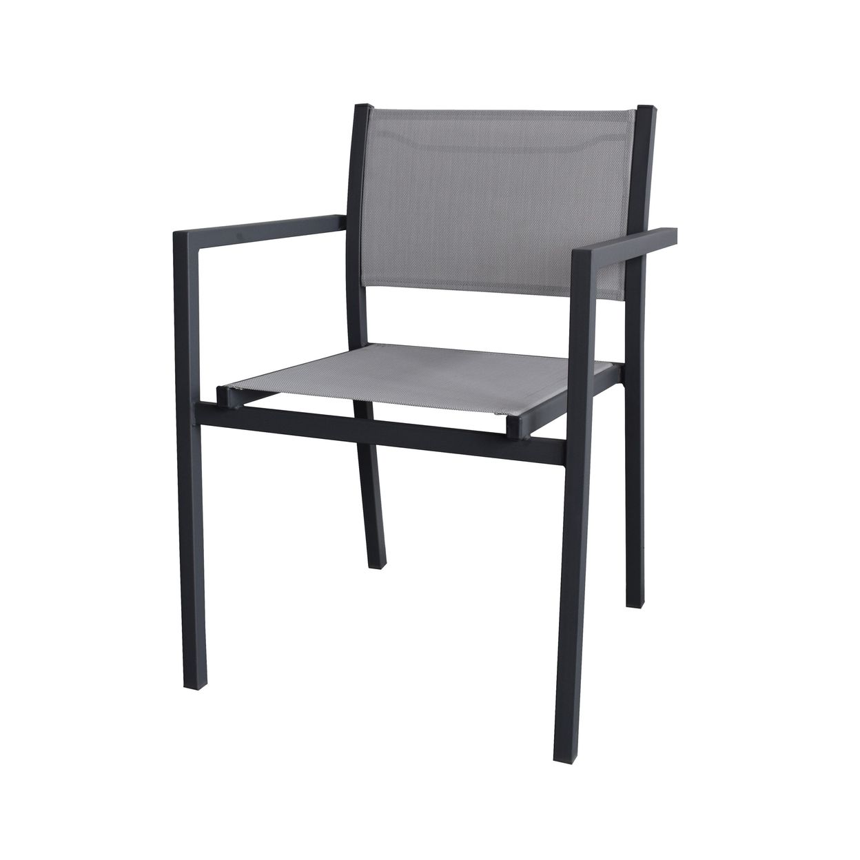 Купить Кресло садовое Steel 55x80x55 см сталь/текстилен антрацит