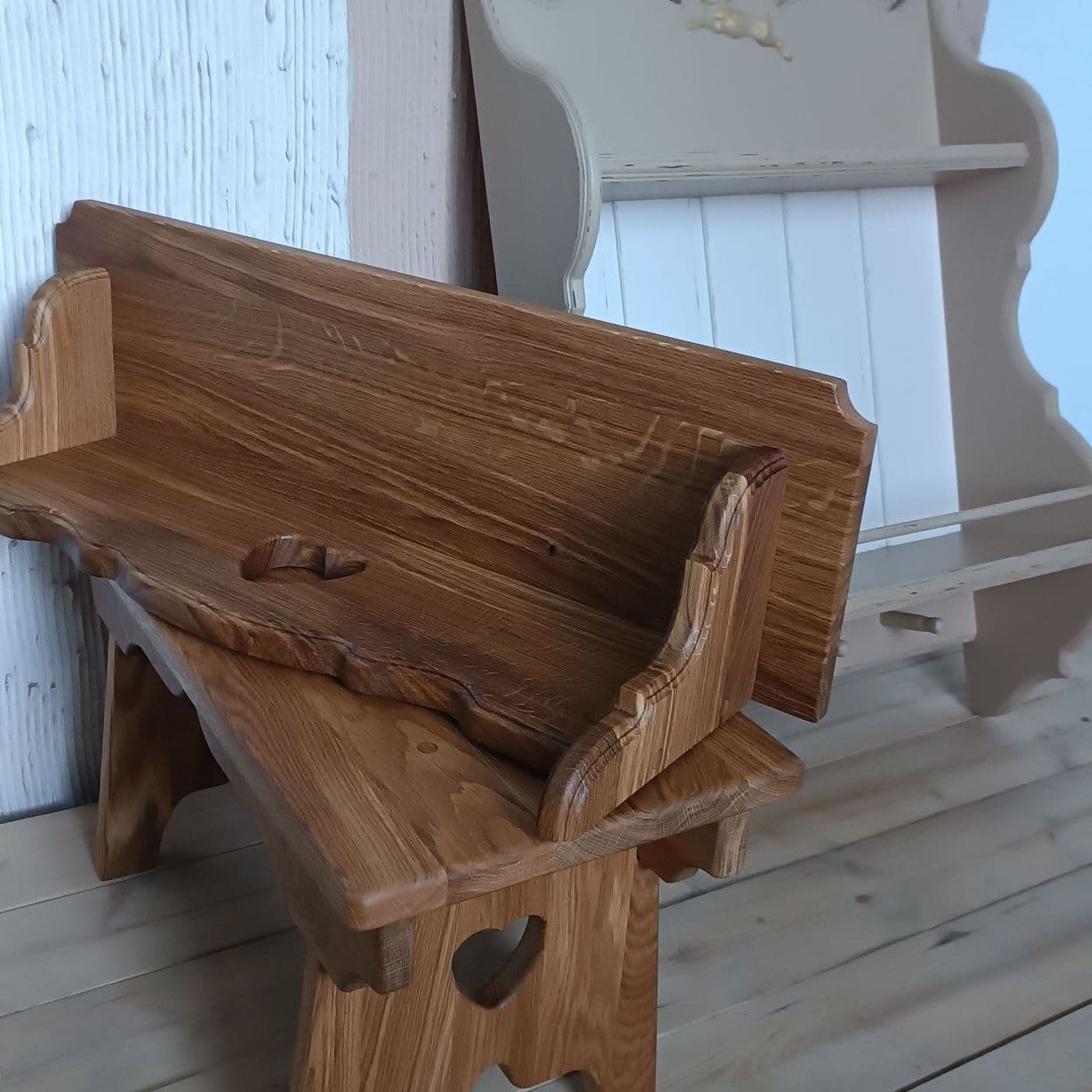 Купить Скамейка из дуба,  на заказ 55/25/30 см