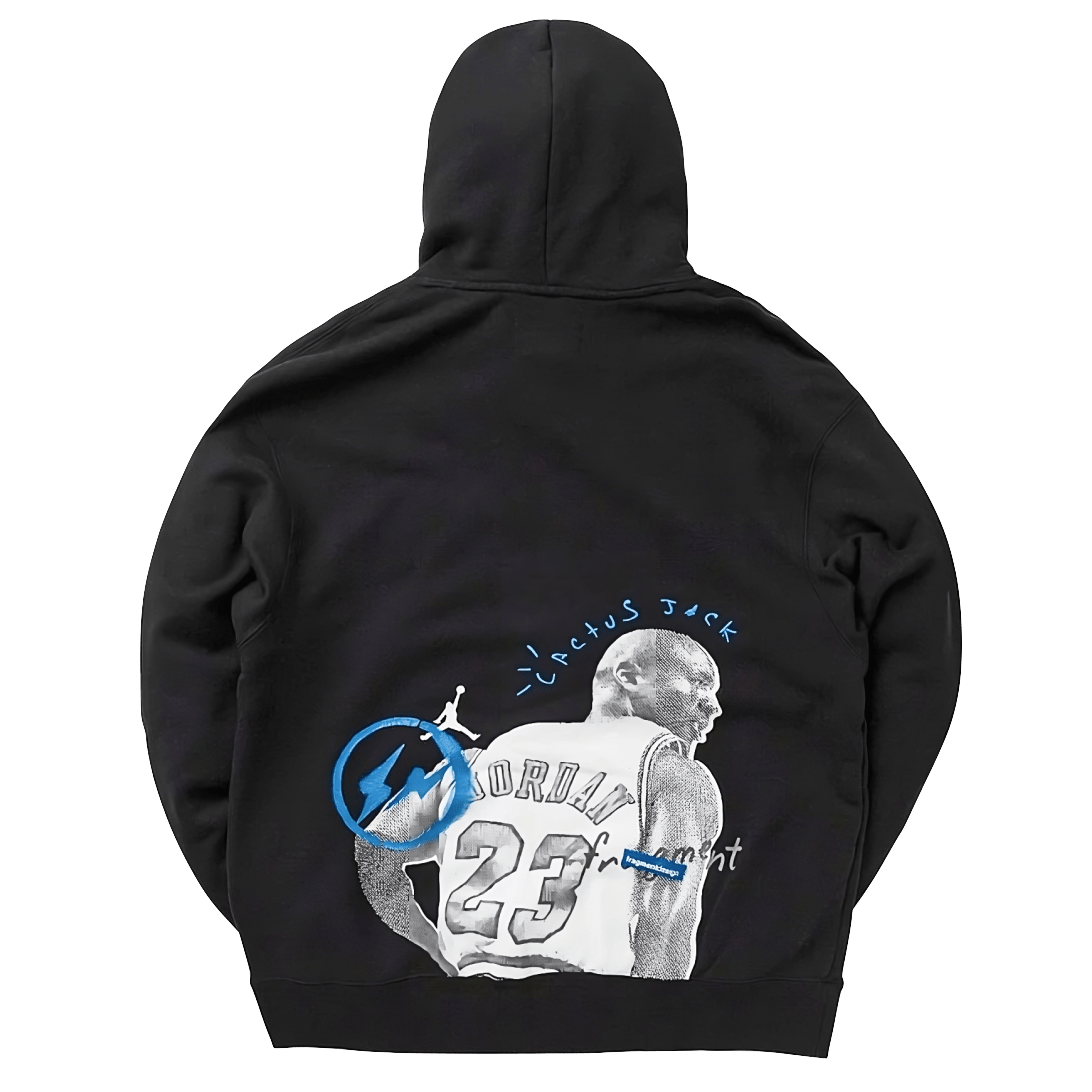 Купить Travis Scott x Jordan x Fragment Hoodie Black
