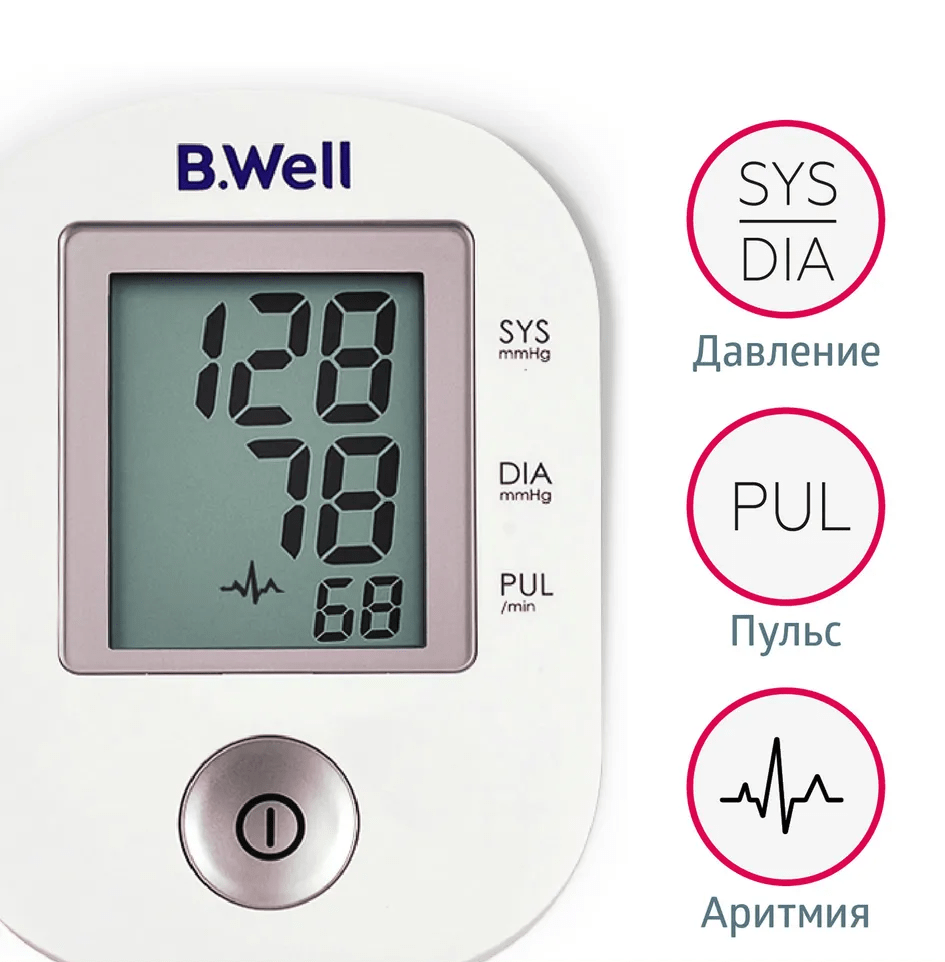 Купить Тонометр B.Well PRO-33 с адаптером Автомат (22*32 см)